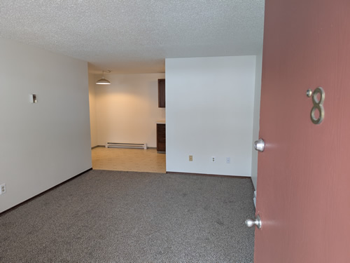 living room and  dining room